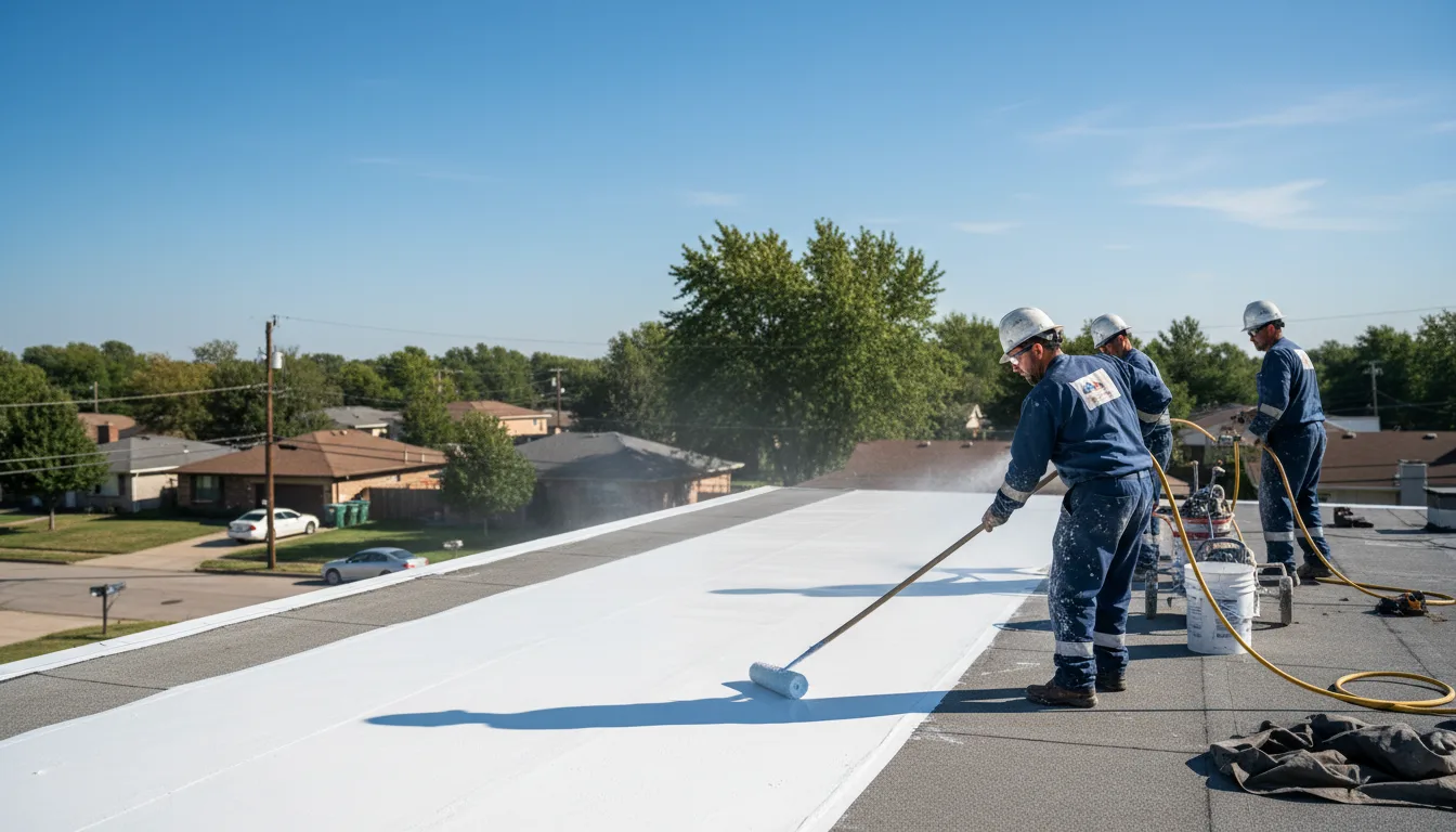 Commercial roof coating in Delbarton, WV near me